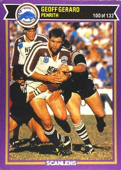 1987 Scanlens Rugby League #100 Geoff Gerard Front